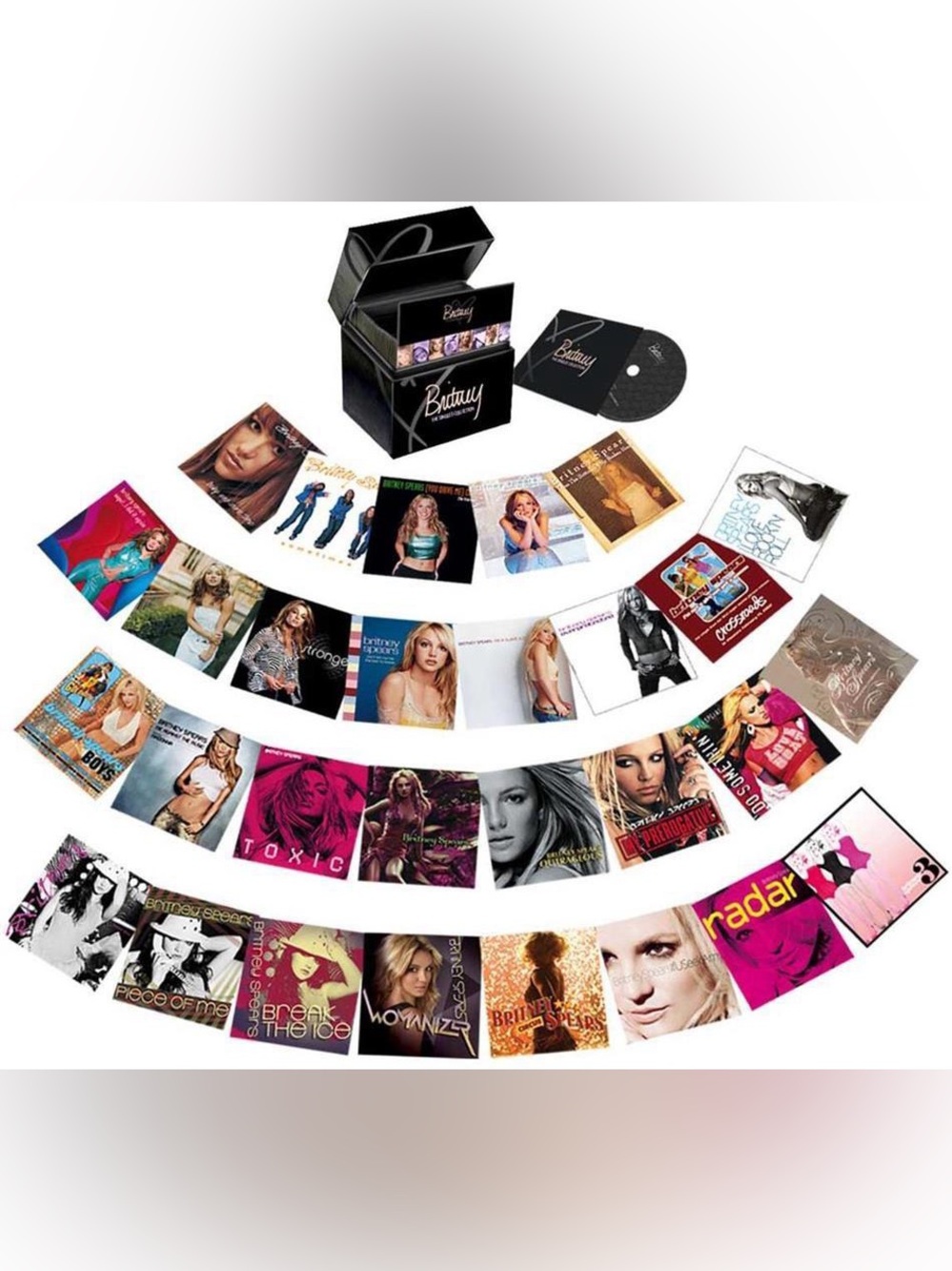 Britney Spears “The Singles Collection” Box Set • 30 CDs • remixes • b-sides